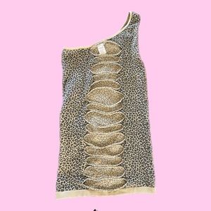 Leopard print body dress